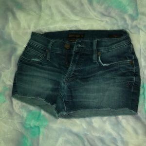 Navy Blue Denim Shorts